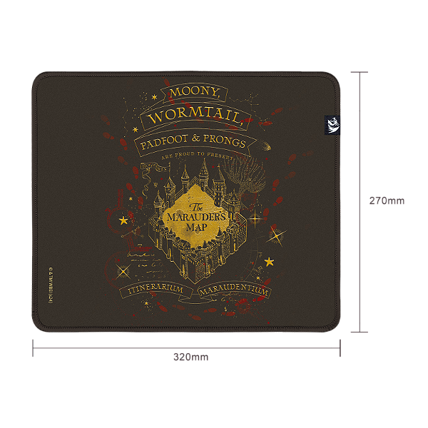 Mousepad Gamer Redragon X Harry Potter Marauder’s Map – Edição Especial Marrom | Tamanho M 320x270x3mm