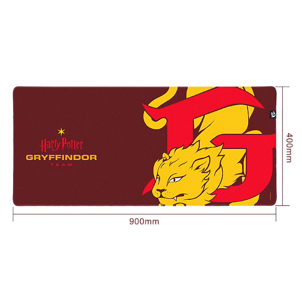 Mouse Pad Redragon X Harry Potter Gryffindor – Edição Especial Vermelho | Tamanho L 900x400x4mm