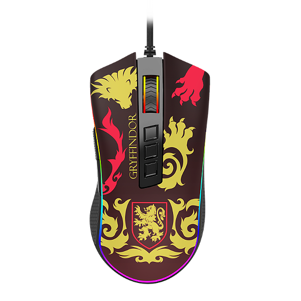 Mouse Gamer Redragon x Harry Potter Gryffindor: Edição Mágica Cobra RGB Chroma ✨ - 12400 DPI - HP-711G