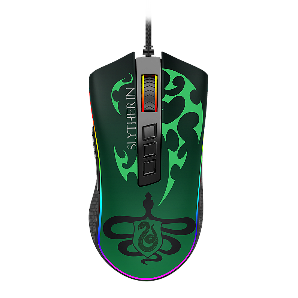 Mouse Gamer Redragon x Harry Potter Sonserina: Edição Mágica Cobra RGB Chroma 🐍 - 12400 DPI - HP-711S