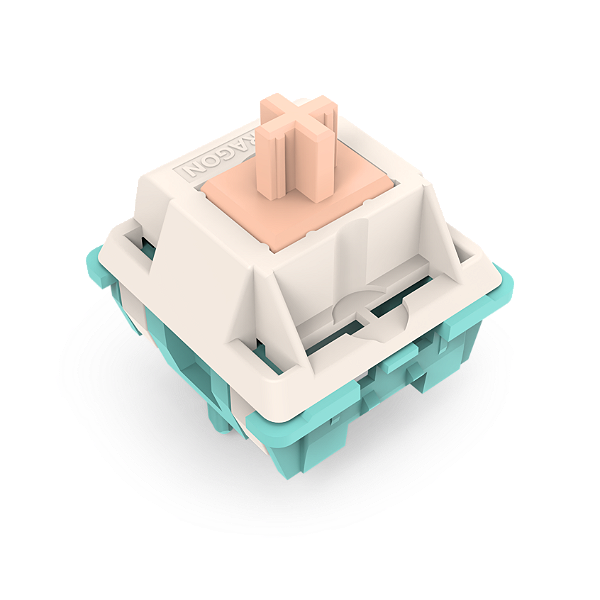 Switch para Teclado Mecânico Redragon Leopard Linear Rosa Claro, Creme e Turquesa 50gf 3 Pinos com 38un A122-MJ