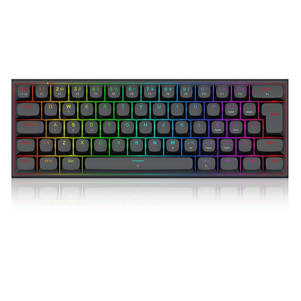 Teclado Magnético Gamer Redragon Fidd RGB 60% – Switch Pink Linear, 8K Hz, USB-C, ABNT2 – K638-RGB (PT)