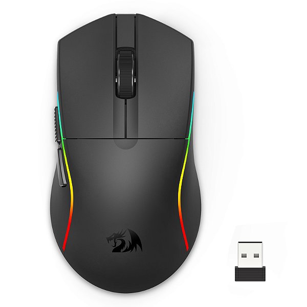 Mouse Gamer Redragon Deicide Lite RGB Preto PAW3313 10000DPI M816-LIT