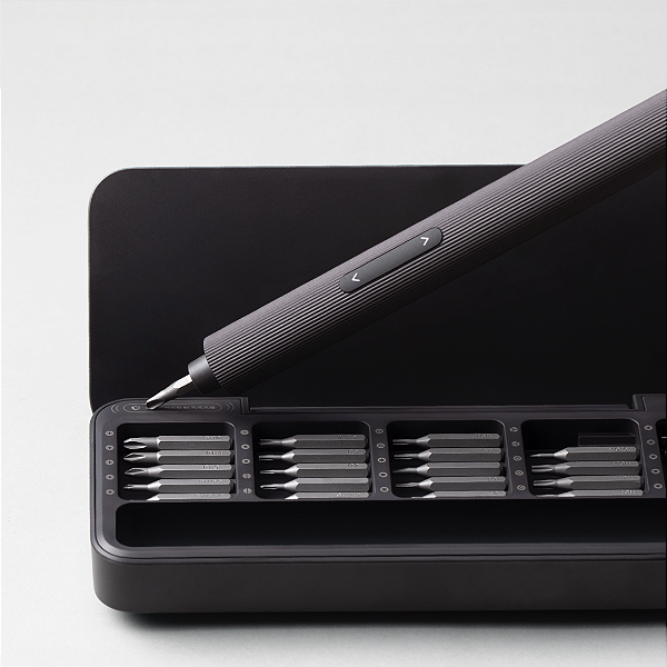 Kit Parafusadeira Elétrica de Precisão Hoto 25-em-1 Cinza – Reparo Profissional para Eletrônicos