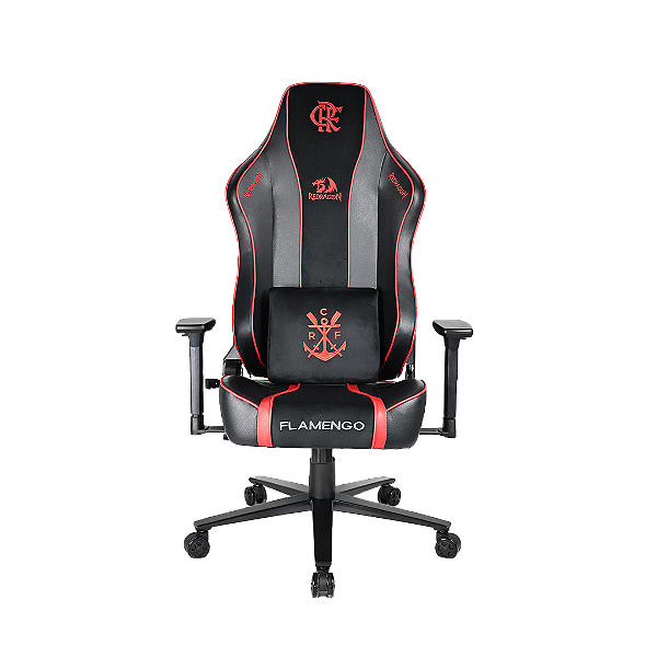 Cadeira Gamer Redragon Flamengo Victory FL808 Oficial Licenciada Pistão Classe 4 Braços 3D Reclinação 175° Até 135KG