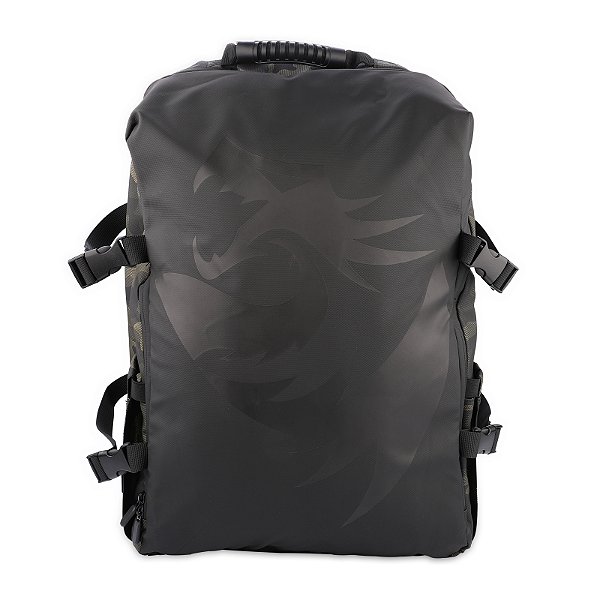 Mochila Gamer Redragon Beowulf GB-96 Preto Camuflado para Notebook até 17.3” | Ultra Resistente 20Kg | Impermeável | Organização Premium