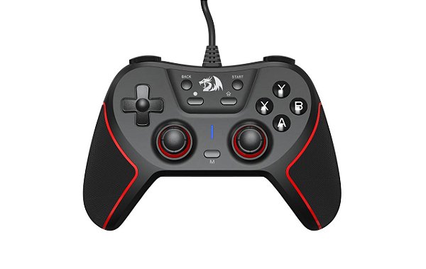 Controle Gamer Redragon Ephemera Preto e Vermelho USB G713