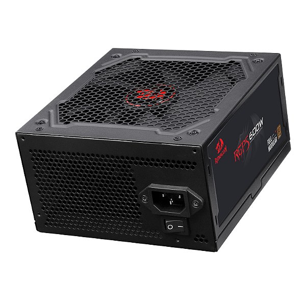 [SE] FONTE GAMER REDRAGON RGPS-600W 80 PLUS BRONZE FULL MODULAR