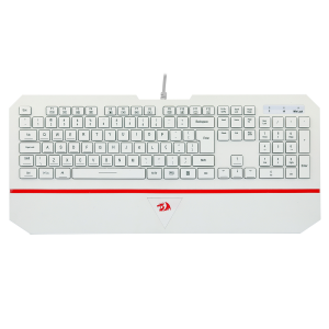 [SE] TECLADO GAMER REDRAGON KARURA 2 K502W-N BRANCO ABNT2 SLIM COM APOIO DE PULSO