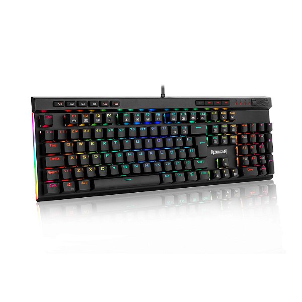 OPEN BOX Teclado Óptico Gamer Redragon Vata Pro RGB ABNT2 K580RGB-PRO
