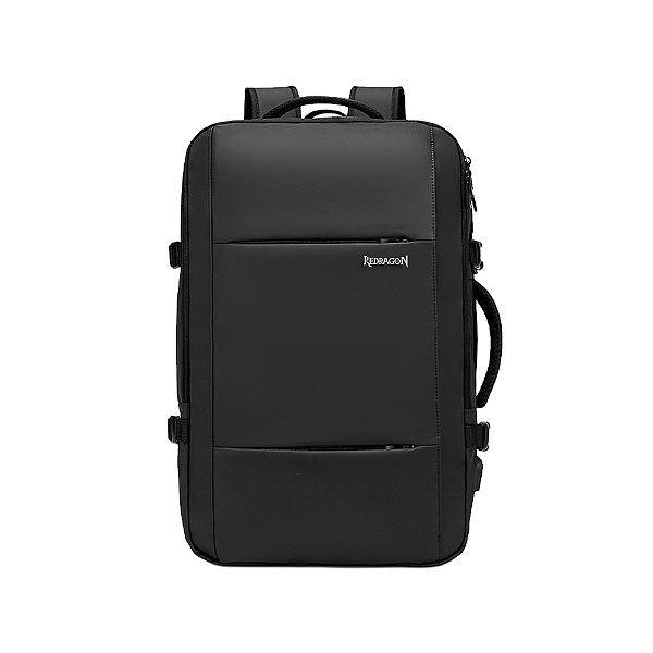 Mochila Redragon GB-110 Preta 45 Litros com Bolso Para Notebooks até 17” Feita em Poliéster 900D Porta USB para Carregamento