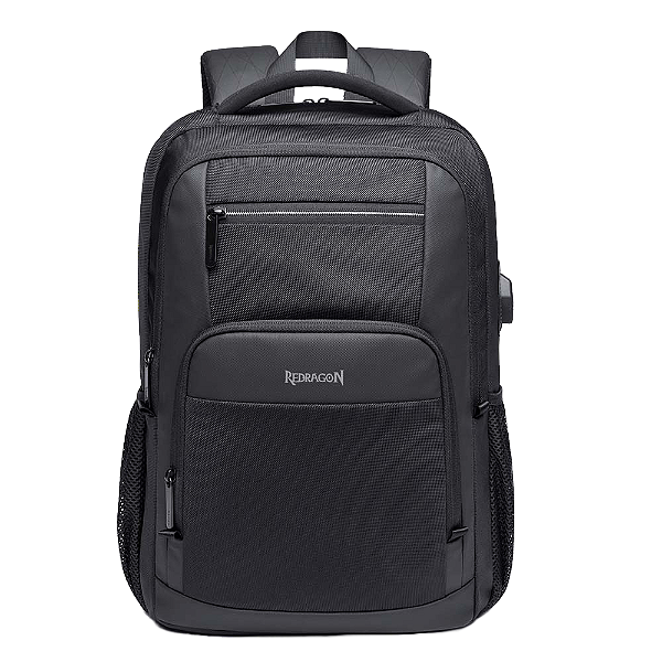 Mochila Redragon GB-112 Preta Tecido Oxford 900D Capacidade até 21 Litros Bolsos Secretos