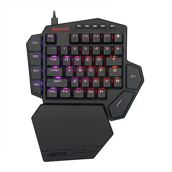 Teclado Mecânico Gamer Redragon Diti K585 RGB, Switch Outemu Blue