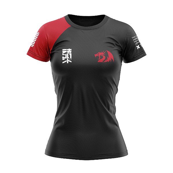 Linha Redragon Wear Outono 2020 - Camisa BabyLook Vermelha