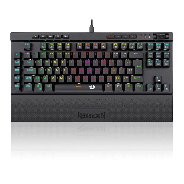 Teclado optico Gamer Redragon K587 Magic-Wand Pro RGB, ABNT, K587RGB-PRO