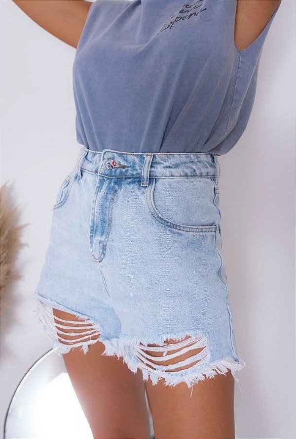 short alcance jeans