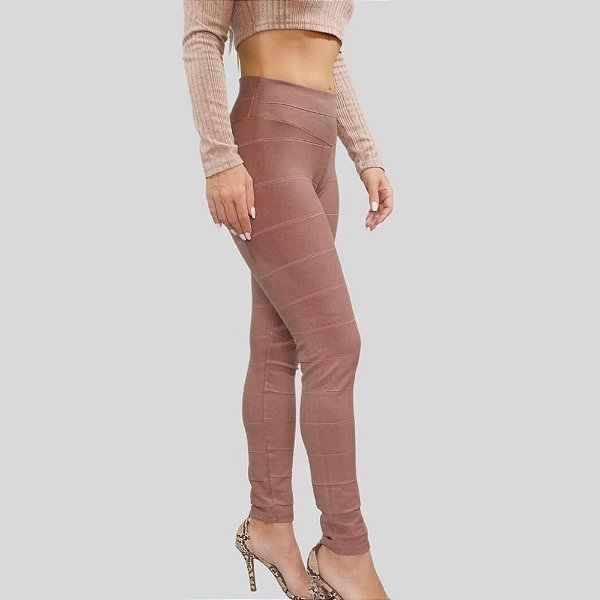 Calça Legging Bandagem Alta Compressão - Miss Blessed - Moda Fitness