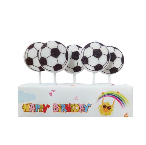 Mini Vela Bola de Futebol - 5 unds