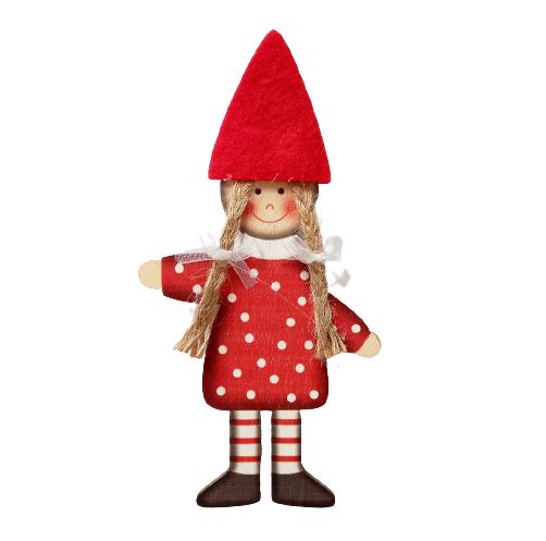 Pendente De Natal - Boneca Vermelha