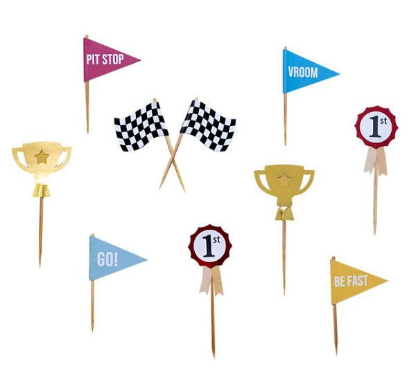 Topos de Docinhos - Carro Corrida Víntage - 10 unds