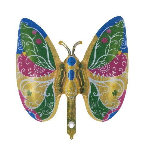 Balão de Foil - Borboleta Multicolorida - 14cm - 1 und