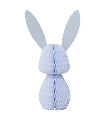 Coelho de Páscoa de Papel Seda - Azul Sereno - Und