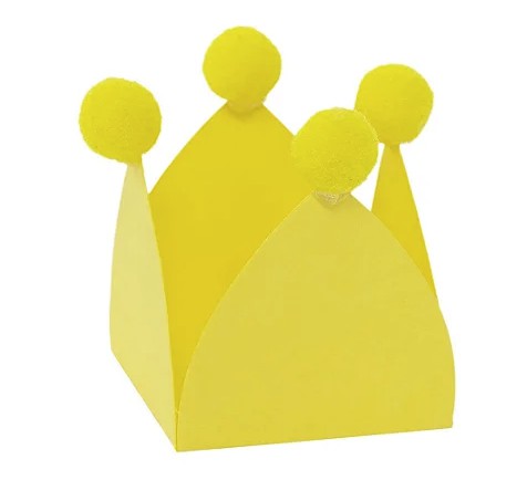 Forminhas de Doce Pompom - Amarelo Quindim - 20 Unds