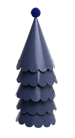 Chapéu de Aniversário Liso - Azul Espacial