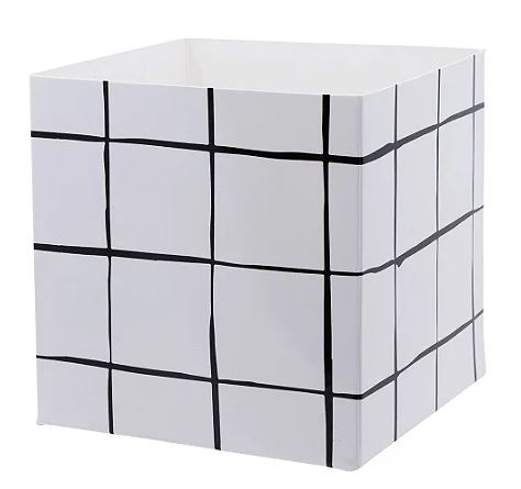 Caixote de Papel - Grid P&B - Und