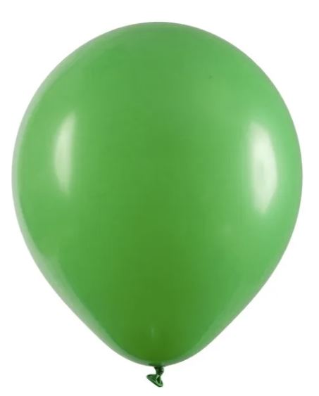 Balão Redondo N°7 Verde Folha Art-Latex - 50 Unidades para Decoração de Festa