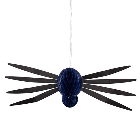 Aranha Decorativa de Papel Seda – Decoração de Halloween – 1 Unidade