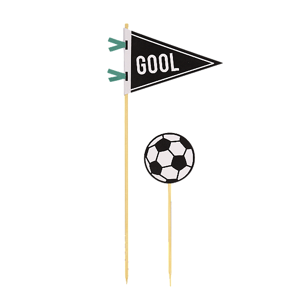 Topo de Bolo Futebol/Gool – Decoração para Festa Infantil Tema Futebol