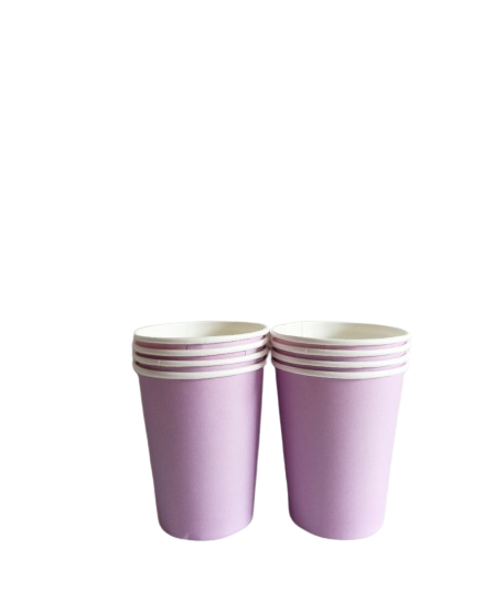 Copo de Papel Lilás- 08 unds