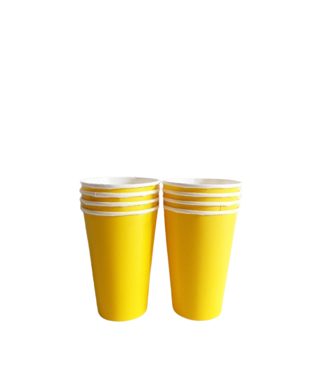 Copo de Papel Amarelo  - 8 unds