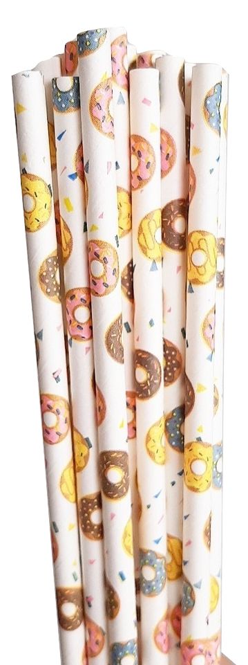 Canudo de Papel Donuts - 20 unds