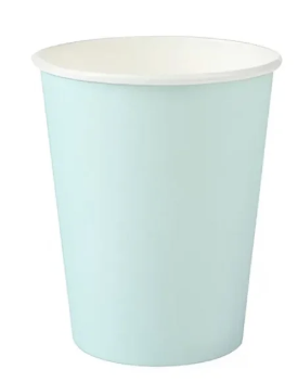 Copo Descartável de Papel Verde Candy 270ml – Festa Infantil e Adulto | 8 Unidades