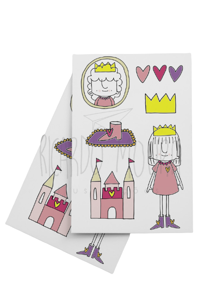 Tatuagem Infantil Temporária Princesa