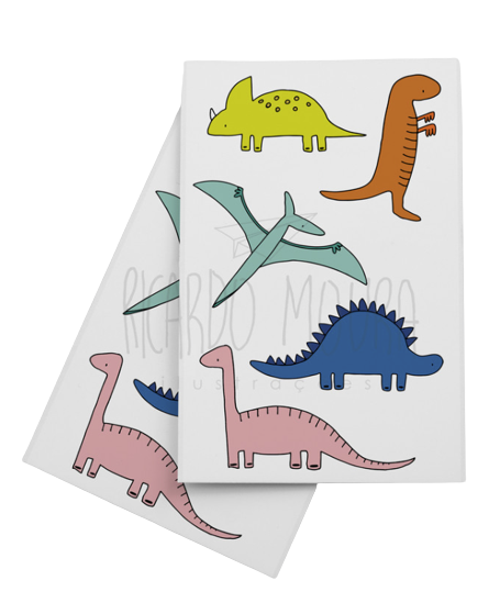 Tatuagem Infantil Temporária Dinosauros
