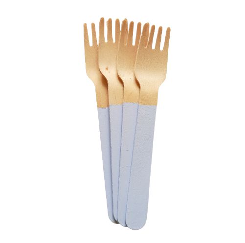 Garfo de Madeira Lavanda  14cm - 10 unds
