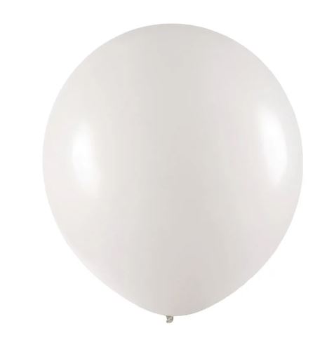 Balão Art-Latex Redondo Liso N° 7- Branco - 50 Unds
