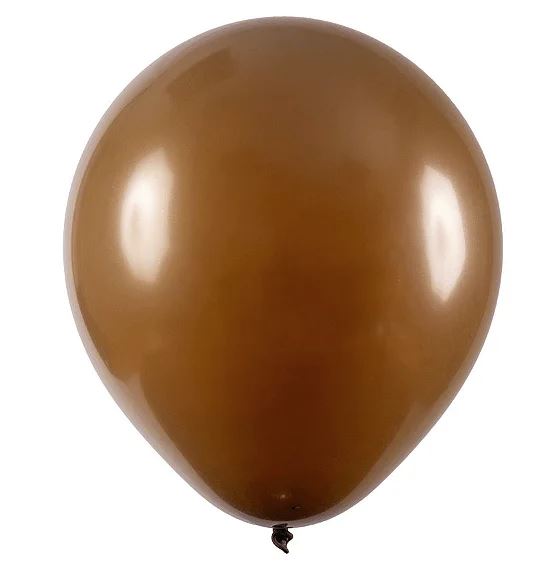 Balão Art-Latex Redondo Liso N° 7- Marrom - 50 Unds