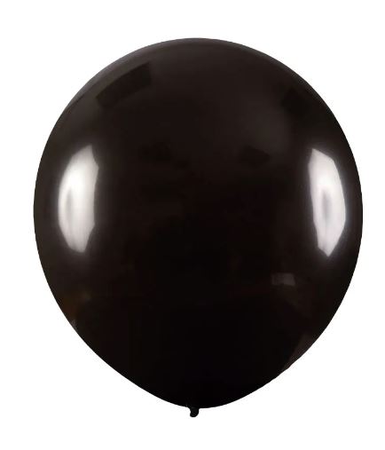 Balão Art-Latex Redondo Liso N° 7- Preto - 50 Unds
