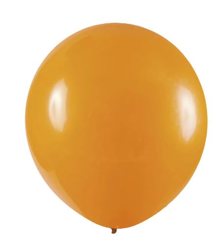 Balão Art-Latex Redondo Liso N° 7- Laranja - 50 Unds