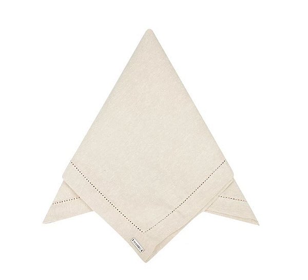 Guardanapo Ajour Bege - Kit com 2 unidades