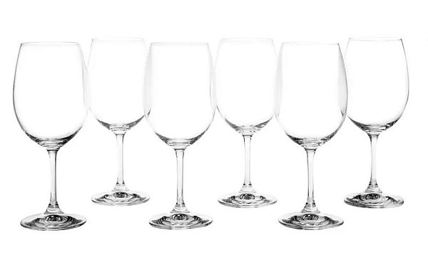 Conjunto 6 Taças de Vinho Bohemia Colibri Vinho Tinto 580ml