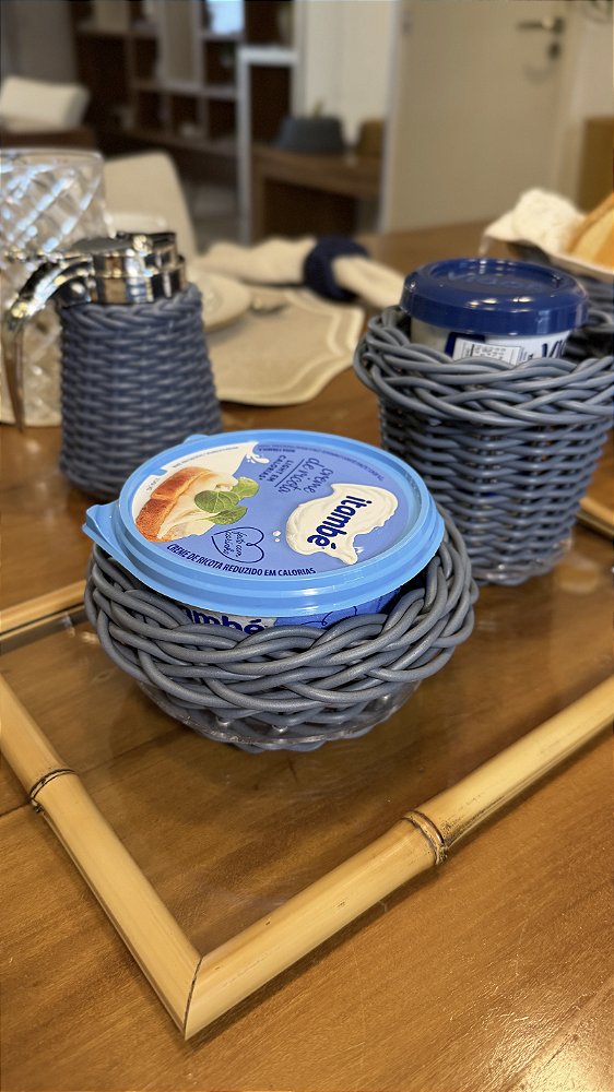 Porta Manteiga Vime Jeans