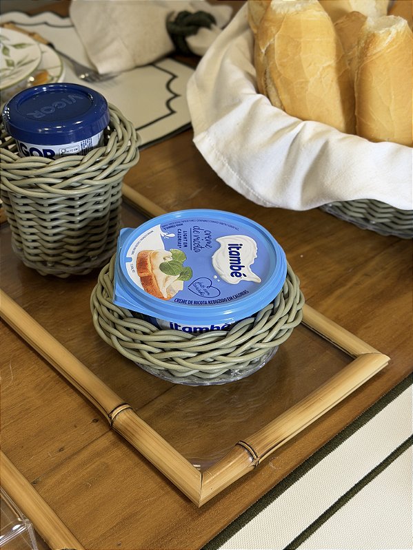 Porta Manteiga Vime Oliva