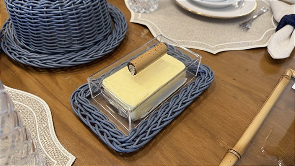 Prancha Mantegueira Vime Jeans c/ Tampa Acrilico