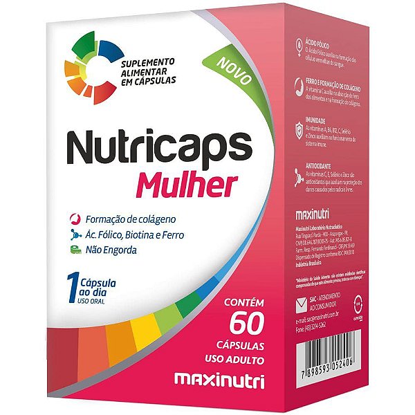 NUTRICAPS MULHER - 60CAPS