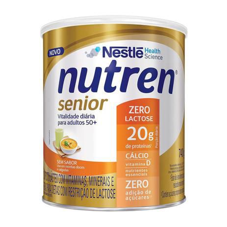 Nutren Senior S/Sabor Po Zero Lact 740G